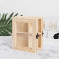 Boîte à thé en bambou naturel à 4 compartiments, avec couvercle en verre à charnières, écologique, pour le rangement dans la cuisine