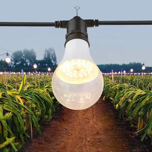 Bombilla LED de Cultivo de Espectro Completo de 12W 15W IP65 Impermeable con Soportes E27 y Cables para Floración de Frutas como el <span class=keywords><strong>Pitahaya</strong></span> en Granjas, Venta al por Mayor - Product Image 6