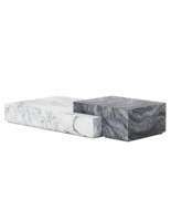 Milan gris marbre naturel sur pied style grand espace comptoir design de mode meubles table basse