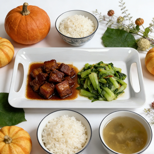 <span class=keywords><strong>Plateau</strong></span> rectangulaire en mélamine pour la récolte d'automne, 39*20,5 cm / 15,35 pouces x 8 pouces, avec poignées - Product Image 4