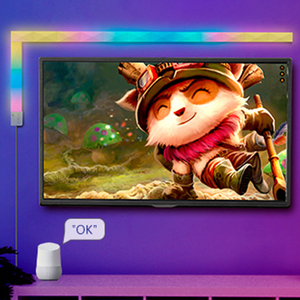 Banqcn TV chambre salle <span class=keywords><strong>de</strong></span> jeux <span class=keywords><strong>d</strong></span>écoration WiFi APP contrôle musique synchronisation bricolage RGBIC <span class=keywords><strong>barre</strong></span> lumineuse LED intelligente mur veilleuse - Product Image 4