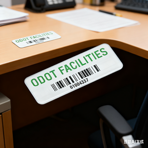 In kim loại nhôm tài sản tag kim loại nhôm nhãn mã vạch cho nhãn tùy chỉnh - Product Image 6