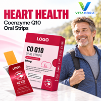 CoQ10 Ubiquinone ODF Film Dissoluble Oral Soutien Énergétique Cellulaire et Cardiaque OEM ODM Marque Privée GMP Halal Casher Sans Sucre