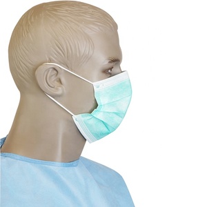 3 Ply Không Dệt Dùng Một Lần Mặt Nạ 50Pcs Vòng Tai Mặt Nạ Mũi Màu Xanh Masker 3 Ply Mặt Dùng Một Lần Mặt Nạ Màu Xanh Lá Cây Mặt Nạ Trắng - Product Image 3