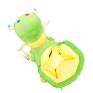 Chaise <span class=keywords><strong>à</strong></span> <span class=keywords><strong>bascule</strong></span> DR Baby en peluche pour enfants Dinosaure/Hibou/Ane/Abeille Rider Siège d'enfant Jouet de marche en bois Chevaux Rocker - Product Image 5