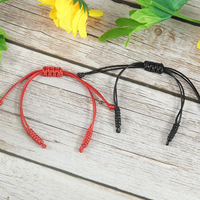 Bricolage Cordes tissées à la main Noeud de corde à la main Cordon tressé coloré semi-fini Bracelets réglables