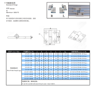 Profilé en aluminium Langle, cadre en aluminium, accessoire de profilé en aluminium, charnière de porte en alliage de zinc pour 3040 4040 3045 4045 - Product Image 4