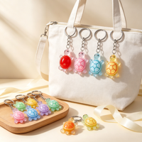 Porte-clés de Noël en PVC souple 3D, Père Noël, breloque de sac, cadeau festif