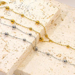 Nueva llegada <span class=keywords><strong>de</strong></span> las mujeres <span class=keywords><strong>de</strong></span> <span class=keywords><strong>acero</strong></span> <span class=keywords><strong>inoxidable</strong></span> entrelazado anillos <span class=keywords><strong>de</strong></span> dedo <span class=keywords><strong>de</strong></span> moda arnés <span class=keywords><strong>de</strong></span> mano pulseras cuentas enlace esclavo cadena <span class=keywords><strong>oro</strong></span> plata - Product Image 6