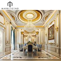 Servicios de diseño de interiores de dibujo de decoración del hogar villa de mármol de lujo