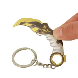 Valorant Key Chains Gun Key Chains 3D Keychain Weapon Model CHAMPIONS 2021 Karambit Claw knife