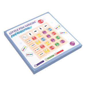 Jeu de <span class=keywords><strong>puzzle</strong></span> de correspondance des couleurs et des directions, amusant, avec petits poissons pour trouver la direction, puzzles en bois, jouets de construction - Product Image 5