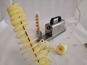 Máquina de aperitivos, cortador de patatas, patatas fritas en espiral, patatas fritas rizadas, máquina rebanadora de patatas fritas para perros calientes a la venta - Product Image 5