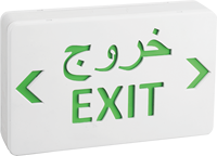 America Canada Standard LED EXIT SALIDA Schild Licht ROT/GRÜN Mit kunden spezifischem CE-zugelassenem Notausgang schild