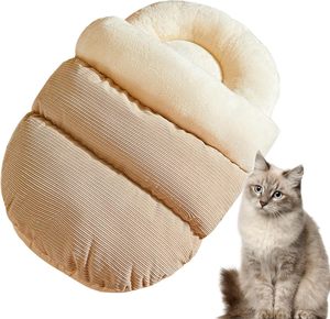 Custom Semi-enclosed Plush Cat <b>Bed</b> for Indoor Cats Self Warming Pet <b>Bed</b> Washable Cat Sleeping <b>Bed</b> House Sleeping <b>Bag</b> Cat <b>Bed</b> - Product Image 2