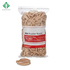 For School Office High Quality Elastic Natural Custom Multiple Size Packaging Color Beige Rubber Band