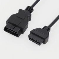 Cable de extensión divisor en Y OBDII OBD2 de 16 pines personalizado, arnés de cableado de 16 núcleos con deflector para Kia