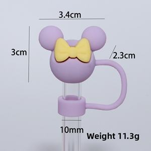 Cubierta de Pajita con Diseño de Cabeza de Anime para Vaso de Agua, 10mm, Antipolvo y Antiderrames, Tapa de Plástico, Nuevo Diseño, Accesorios para Bebidas - Product Image 5