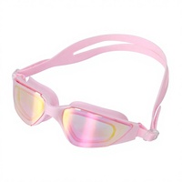 Nouvelles lunettes de natation anti-fuite avec protection UV, verres anti-buée en PC et sangle en silicone souple pour enfants