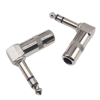 Prises audio stéréo 1/4'' (6,35 mm) mâle TRS, type à souder, design à angle droit, connecteur pour câbles de mixeur DJ