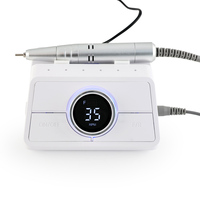Misbeauty 2026 Nouvelle perceuse à ongles avec pédale, fonction d'arrêt automatique intelligente, support à induction, 45000 tr/min, lime à ongles électrique