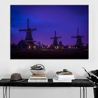 Offre Spéciale annuel art sans cadre toile peinture ciel nocturne étoiles espace affiches et impressions décoration de la maison art mural