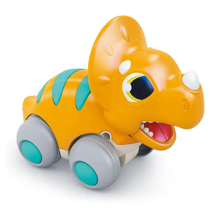 2023 Mini Cars Solid Color Inertia Vehicle Cool Running T-Rex dinosaur car dinosaur toy set