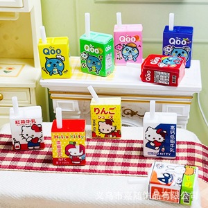 Miniatur Resin KT kucing kotak pemecah camilan DIY perhiasan toko kenyamanan untuk rumah boneka DIY kasus telepon sampah Dekorasi - Product Image 3