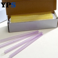 Reliure spirale métallique YPS avec revêtement en nylon, 6-50 mm, couleurs personnalisables, échantillons gratuits, MOQ 100 pièces pour usage bureautique et scolaire