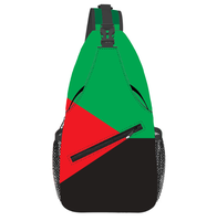 Sac bandoulière unisexe de haute qualité au design personnalisé du drapeau de la Martinique, sac de poitrine de voyage extérieur, promotion