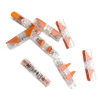 Conector de empalme en línea 221-2411 con palancas, nuevo, original alemán, de 2 conductores, cubierta transparente, 221 2411