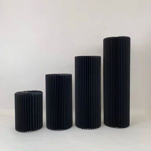 New Round Foldable Paper Columns <b>Display</b> Pedestals <b>Stands</b> Centerpieces for Wedding Table Cylinder Pedestal <b>Stand</b> for Parties - Product Image 6