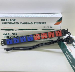 PDU Universal para Rack de 20V 1U 19 Pulgadas y 8 Vías con Interruptor de Encendido/Apagado para Equipos de TI en Rack de Red - Product Image 5