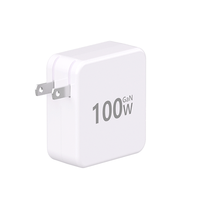 Cargador de Pared Universal de Viaje OEM ODM para UE, AU, Reino Unido y EE. UU., Adaptador de Carga Rápida QC PD para Teléfono Móvil con USB-C, Cargador GaN Tipo C de 100 W para iPhone y Portátil