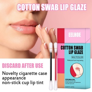 Paquete de caja de cigarrillos desechable, hisopo de algodón de larga duración, resistente al agua, para tatuaje, lápiz labial, tinte labial, juego de brillo, 20 Uds. - Product Image 4