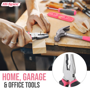 Kit d'outils rose pour femmes, ensemble d'outils manuels de bricolage pour la maison, 38 pièces, avec marteau, tournevis, pinces, mètre ruban, niveau, ciseaux pour H - Product Image 4