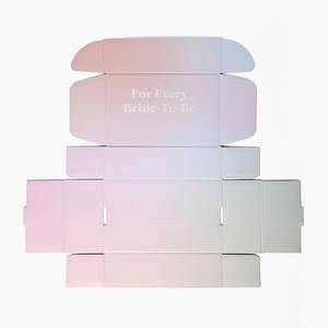 Hàn Quốc cuteting các tông hộp giấy sóng cho vận chuyển quần áo đáng yêu bao bì <span class=keywords><strong>handmade</strong></span> cứng nhắc hộp hình chữ nhật Bìa - Product Image 4