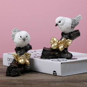Ornamenti Creativi e Semplici in Resina a Forma di Uccello in Stile Europeo Moderno, Decorazioni per Soggiorno, Mobile TV/Vetrina, Artigianato per la Casa, Piccole Dimensioni - Product Image 6