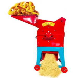 Livestock animal feed hammer mill grinder crusher maize corn grain crusher milling chopper machine 800 kg/h