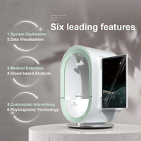 Analyseur de peau facial 3D Magic Mirror avec technologie IA, source de lumière LED, analyse des rides, compatibilité UE/US, écran tactile 13,3 pouces pour la maison