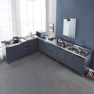 Ensemble <span class=keywords><strong>de</strong></span> meubles <span class=keywords><strong>de</strong></span> <span class=keywords><strong>comptoir</strong></span> <span class=keywords><strong>de</strong></span> cuisine pour maison et <span class=keywords><strong>famille</strong></span>, robinet d'évier, armoires <span class=keywords><strong>de</strong></span> cuisine <span class=keywords><strong>de</strong></span> style simple - Product Image 3