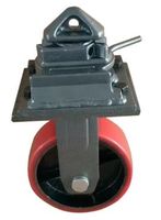 8 "10" 12 "pouces 4 5 6 7 8 9 10 tonnes roulette extérieure robuste en polyuréthane pivotant ISO Cargo conteneur d'expédition chariot roulettes à rouleaux
