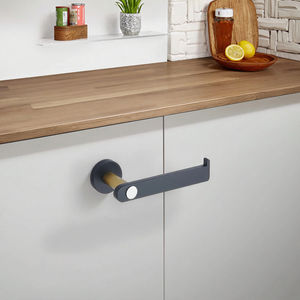 Portasciugamani di carta nero + oro 304 acciaio inossidabile porta-rotolo Hotel da cucina oro nero appendiabiti da bagno a parete - Product Image 5