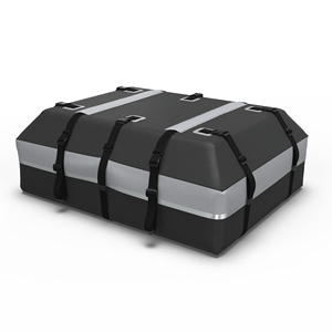 Boîte de transport souple pour toit de voiture en bâche PVC personnalisée, base anti-rayures, capacité 400L-500L, bandes réfléchissantes pour la sécurité nocturne - Product Image 5