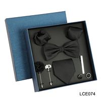 8-teiliges formelles Set mit Fliege für Hochzeitsbräutigam, komplettes Accessoire, rotes Paisley-Muster, formelles Geschenk für den Abschlussball, Smoking