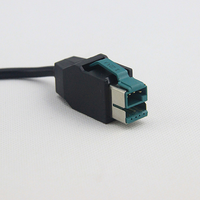 Cable USB Macho a USB Macho de 12V con Alimentación de 5V, 12V y 24V para Impresoras POS
