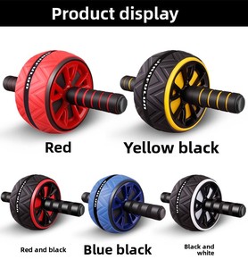 Phòng Tập Thể Dục Tập Thể Dục Bánh Xe Thép Con Lăn Hội Đồng Quản Trị Với 2 Bánh Xe Tập Thể Dục Bụng Sức Mạnh Lõi Đào Tạo Công Cụ - Product Image 5