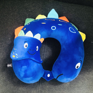 Wholesale Cartoon <strong>U</strong>-Shaped Neck <strong>Pillow</strong> Memory Foam <strong>Lovely</strong> Plush Travel <strong>Pillow</strong> Portable for Office Use Knitted Technics - Product Image 3