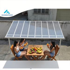 Protección UV respetuosa con el medio ambiente, cobertura <span class=keywords><strong>de</strong></span> sombra, ahorro <span class=keywords><strong>de</strong></span> energía, cubierta <span class=keywords><strong>de</strong></span> policarbonato para patio exterior, toldo parasol <span class=keywords><strong>de</strong></span> aluminio - Product Image 4
