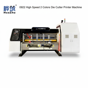 Macchina da Stampa Flessografica a Inchiostro Acquoso a 2 Colori ad Alta Velocità Huazhu <span class=keywords><strong>0922</strong></span> per Cartone Ondulato con Fustellatrice e Scanalatrice - Product Image 1